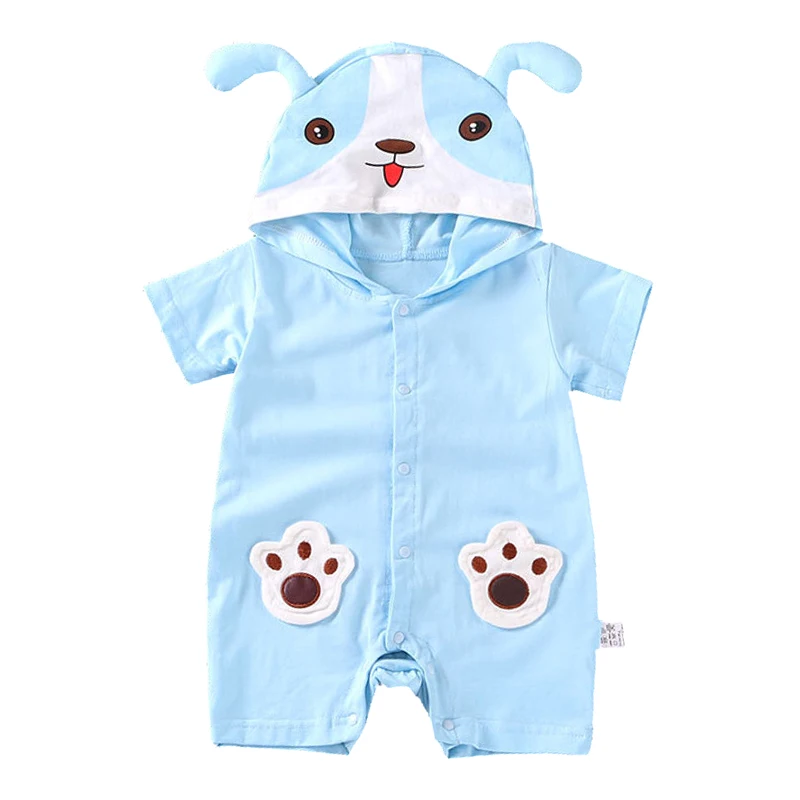 Одежда для новорожденных с коротким рукавом младенцев мальчиков и девочек