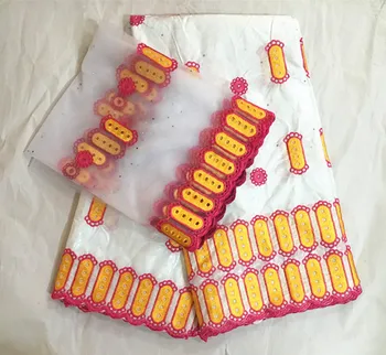 African lace fabric white bazin riche getzner brode lace high quality cotton embroidered jacquard getzner fabric 5+2yards/lot
African lace fabric white bazin riche getzner brode lace high quality cotton embroidered jacquard getzner fabric 5+2yards/lot