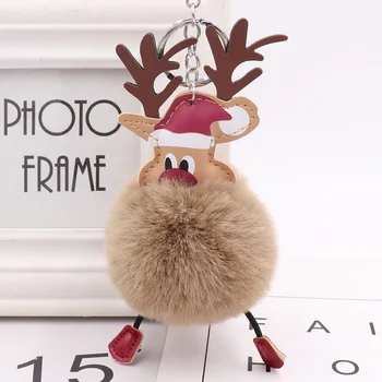 Plush pompom Christmas deer Fur Ball keychain Soft Cute Fashion Kids Plush Dolls pompom fluffy Charm Baby For Girls Women gift
Plush pompom Christmas deer Fur Ball keychain Soft Cute Fashion Kids Plush Dolls pompom fluffy Charm Baby For Girls Women gift