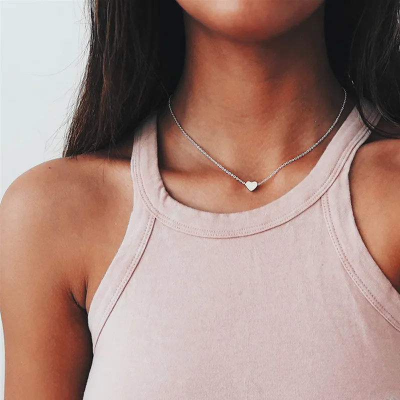 New Tiny Heart Necklace for Women SHORT Chain Heart Shape Pendant Necklace Gift Ethnic Bohemian Choker Necklace drop shipping
New Tiny Heart Necklace for Women SHORT Chain Heart Shape Pendant Necklace Gift Ethnic Bohemian Choker Necklace drop shipping