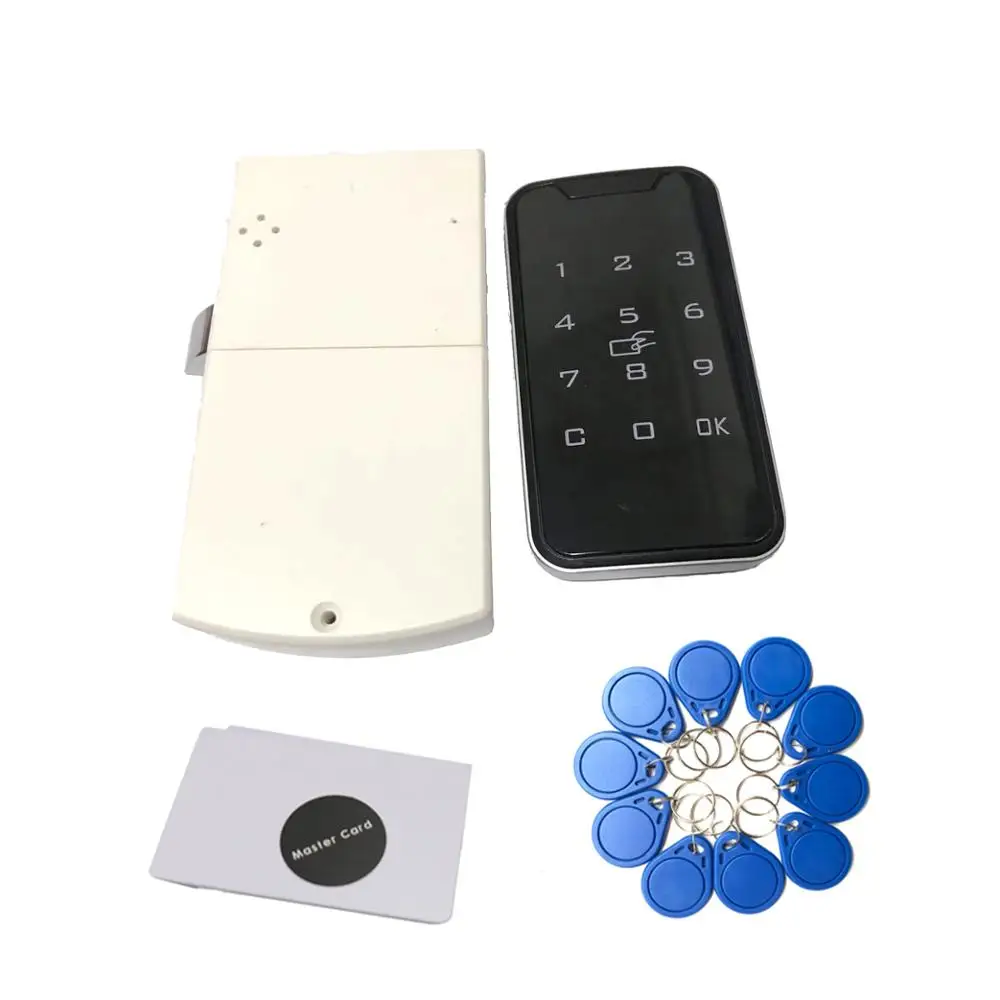 Compact design 13.56MHz IC card cabinet lock Touch Keypad Password electric lock for Cabinet drawer 30 capacity
Compact design 13.56MHz IC card cabinet lock Touch Keypad Password electric lock for Cabinet drawer 30 capacity
