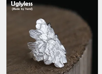 Uglyless Real S 990 Silver Handmade Engraved Peony Rings Women Exaggerated Designer Big Size Flower Wide Open Ring Exotic Bijoux
Uglyless Real S 990 Silver Handmade Engraved Peony Rings Women Exaggerated Designer Big Size Flower Wide Open Ring Exotic Bijoux