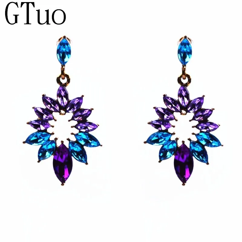 New Colorful Flower Crystal Earrings for Women Luxury Stud Earrings Statement Wedding Party Ear Jewelry Gift 2161 Drop Shipping
New Colorful Flower Crystal Earrings for Women Luxury Stud Earrings Statement Wedding Party Ear Jewelry Gift 2161 Drop Shipping