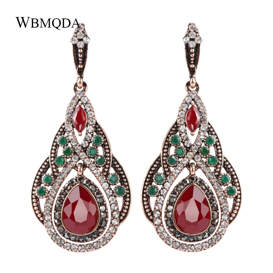 Big Drop Earrings For Women Bohemian Colorful Resin Crystal Long Earrings Antique Gold Color Turkish Jewelry Wholesale
Big Drop Earrings For Women Bohemian Colorful Resin Crystal Long Earrings Antique Gold Color Turkish Jewelry Wholesale
