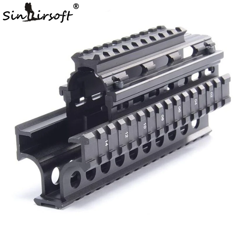Yugo M70 AK Quad Rail Handguard For Laser Dot Sights Riflescope Mount V-cut for Co-witness with Iron Sights MTU011
Yugo M70 AK Quad Rail Handguard For Laser Dot Sights Riflescope Mount V-cut for Co-witness with Iron Sights MTU011