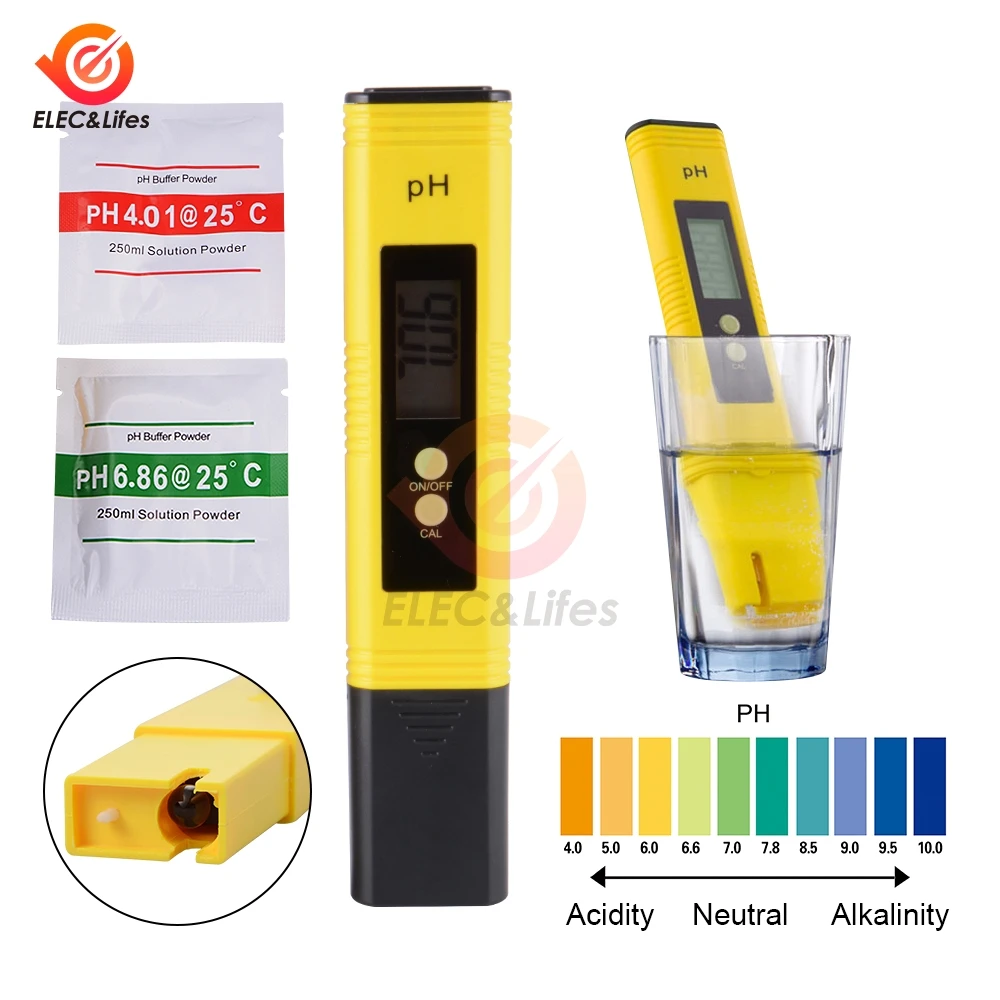 1 Set Portable Digital PH Meter Tester Meter Pen Medidor PH 0.0-14.0 PH High Accuracy for Drink Food Lab PH Monitor with ATC
1 Set Portable Digital PH Meter Tester Meter Pen Medidor PH 0.0-14.0 PH High Accuracy for Drink Food Lab PH Monitor with ATC