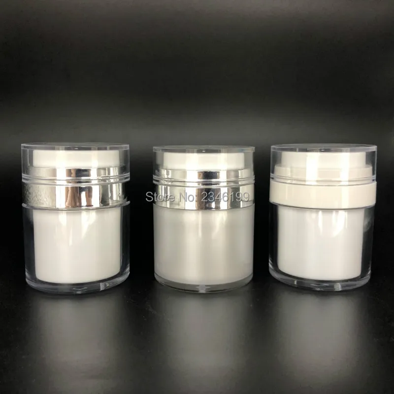 Acrylic Cream Jar 30g Empty Lotion Pump 15g Acrylic Cream Pump Cosmetic Container 50g Empty Cream Jar Emulsion Pump (4)