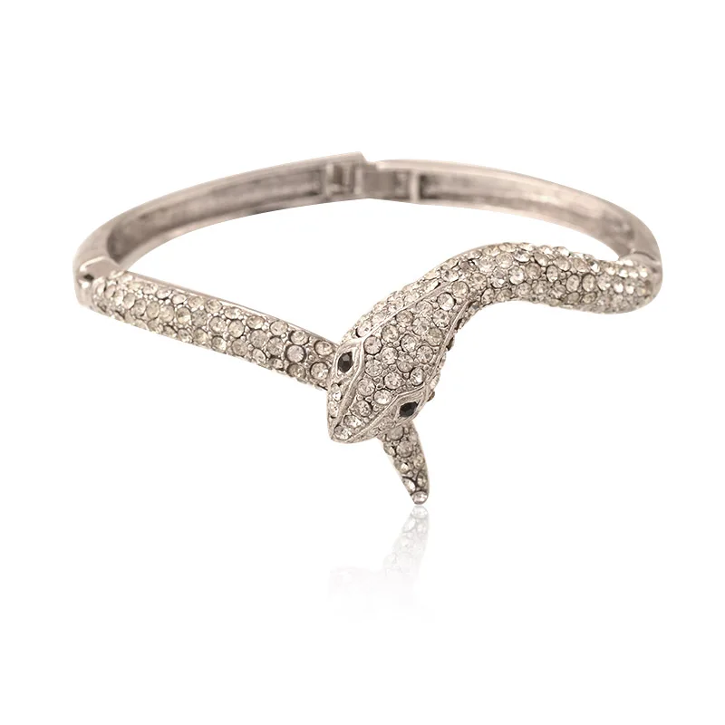 Sexy Charming Crystal Rhinestone Metal Snake Cuff Bracelet Bangle Animal Shape Costume Fashion Jewelry
Sexy Charming Crystal Rhinestone Metal Snake Cuff Bracelet Bangle Animal Shape Costume Fashion Jewelry