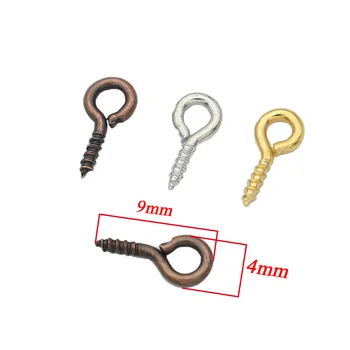 500pcs Tiny Eye Pins Eyepins Hooks Eyelets Screw Threaded Silver Clasps Hooks Jewelry Accessories Findings 4x9mm
500pcs Tiny Eye Pins Eyepins Hooks Eyelets Screw Threaded Silver Clasps Hooks Jewelry Accessories Findings 4x9mm