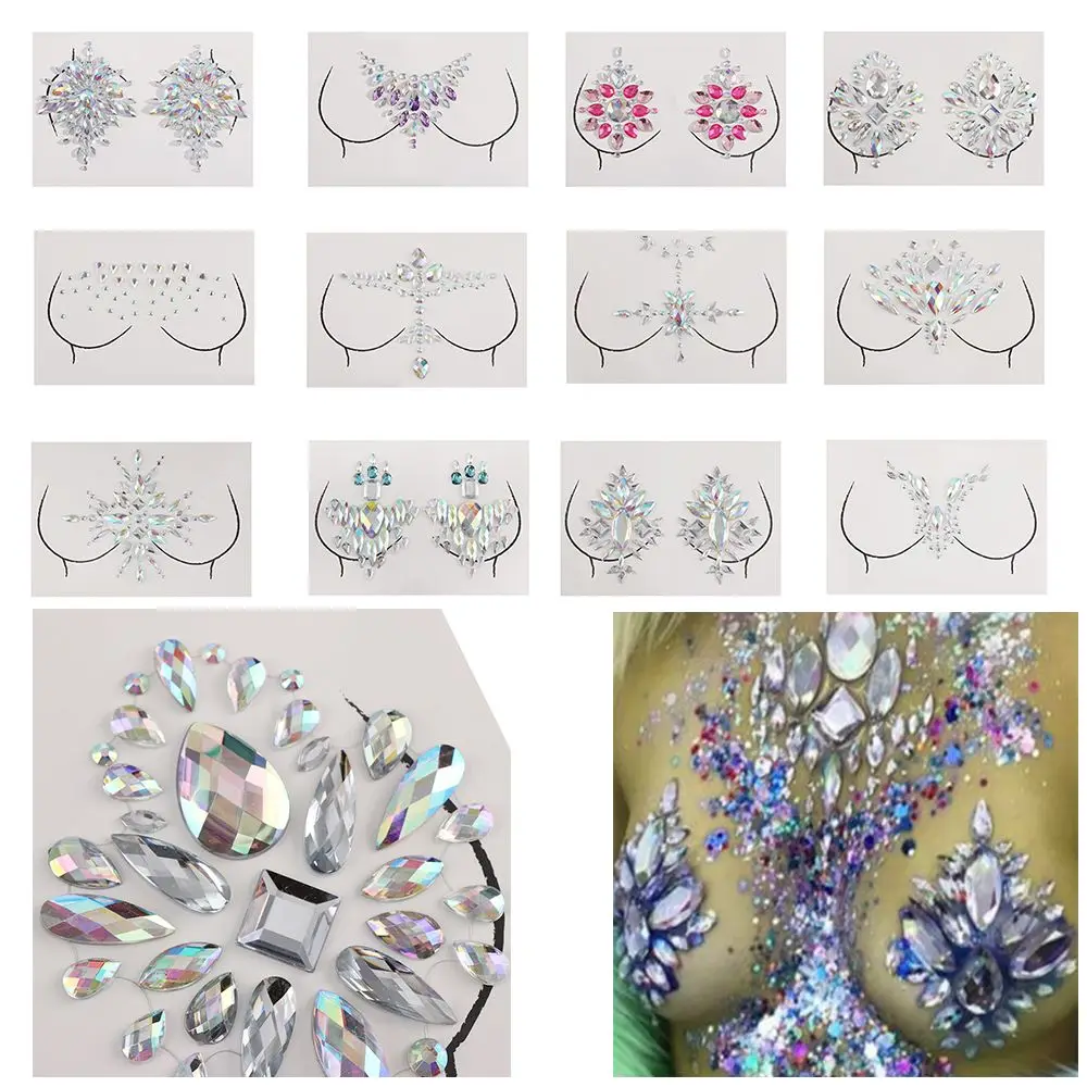 2019 New Adhesive Bohemia Crystal Tattoo Sticker Jewelry Face Neck Chest Gems Wedding Party Body Boobs Jewellery
2019 New Adhesive Bohemia Crystal Tattoo Sticker Jewelry Face Neck Chest Gems Wedding Party Body Boobs Jewellery