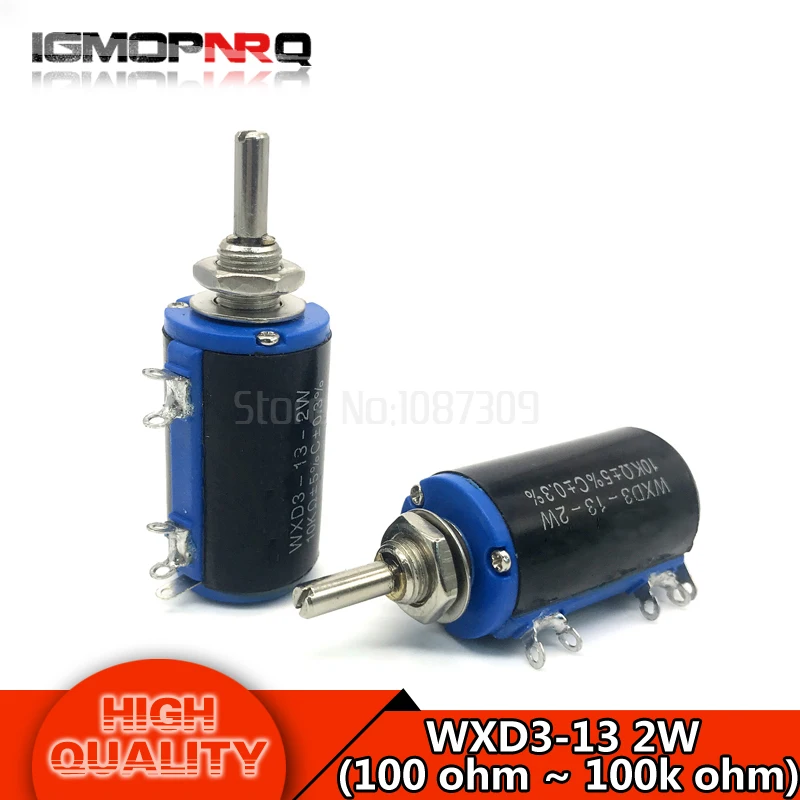 1pcs WXD3-13-2W 100r 200r 220r 470r 680r 1K 2.2K 3.3K 4.7K 5.6K 6.8K 10K 22K 33K 47K 100K Ohm WXD3-13 2W Potentiometer with nut
1pcs WXD3-13-2W 100r 200r 220r 470r 680r 1K 2.2K 3.3K 4.7K 5.6K 6.8K 10K 22K 33K 47K 100K Ohm WXD3-13 2W Potentiometer with nut