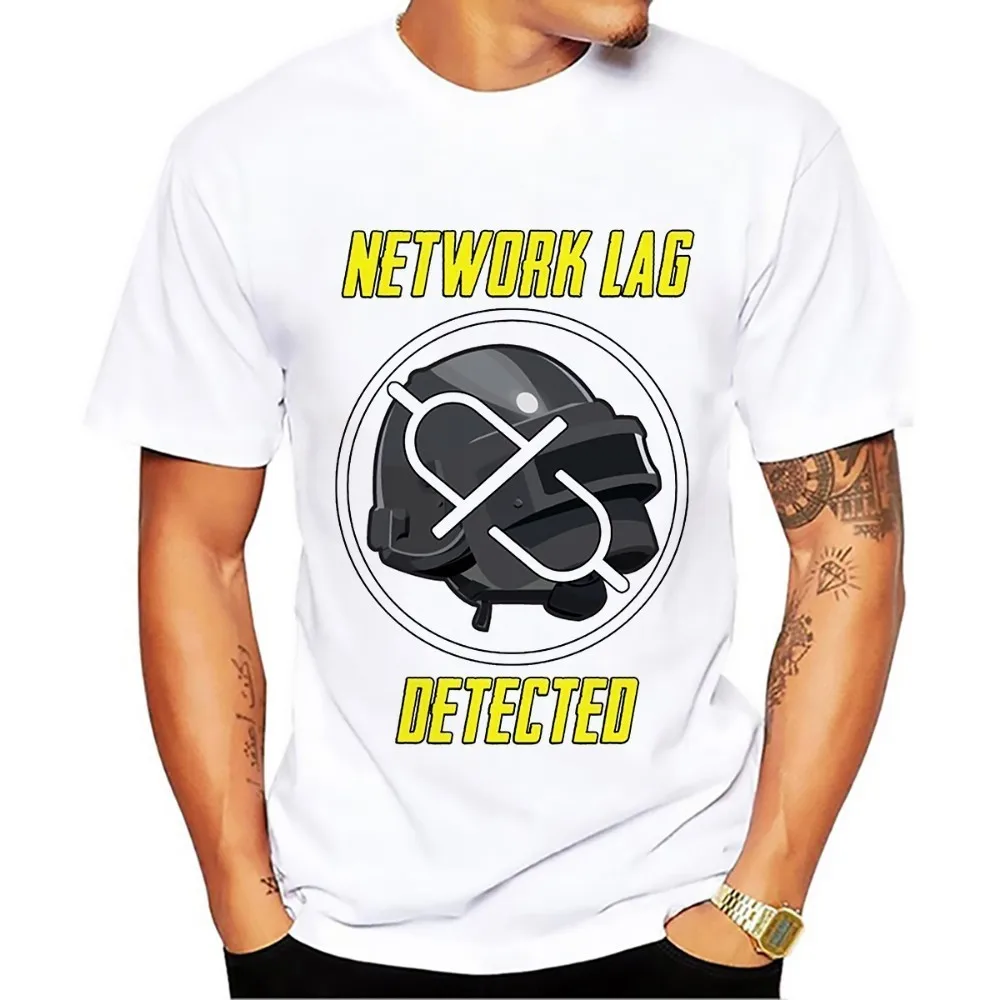 PUBG Helmet t shirt men JOLLYPEACH new white casual plus size tshirt homme chicken dinner game Network Lag Detected T-Shirt
PUBG Helmet t shirt men JOLLYPEACH new white casual plus size tshirt homme chicken dinner game Network Lag Detected T-Shirt