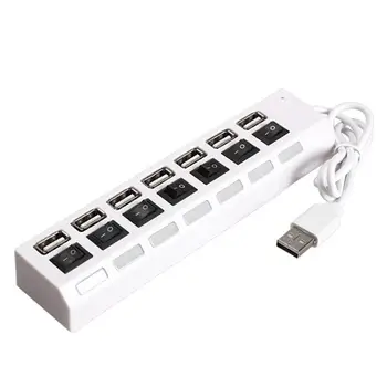 7 Ports USB 2.0 Power HUB High Speed ON-OFF Switch USB Splitter with Led Light Transfer Rate up to 480Mbps for PC Laptop Tablet
7 Ports USB 2.0 Power HUB High Speed ON-OFF Switch USB Splitter with Led Light Transfer Rate up to 480Mbps for PC Laptop Tablet
