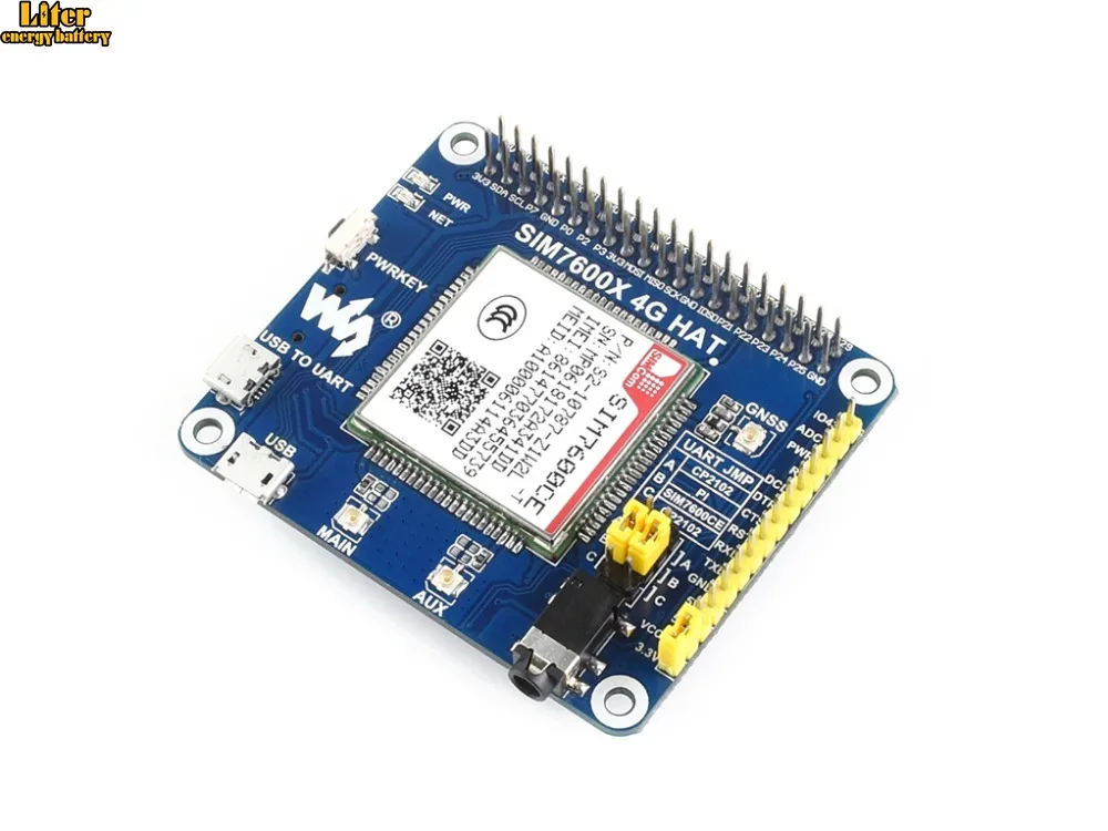 4G/3G/2G/GSM/GPRS/GNSS HAT для RPi Zero/Zero W/Zero WH/2B/3B/3B + UDP DTMF HTTP | Компьютеры и офис