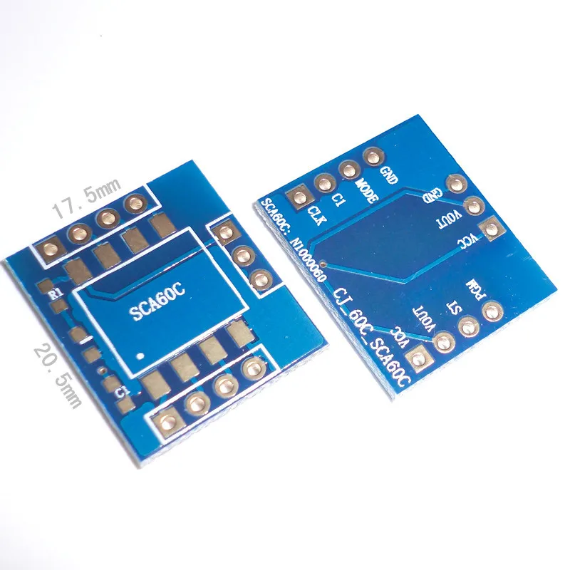 Angle Sensor Single Axis Inclination Sensor SCA60C Balance Car Special Empty PCB Board
Angle Sensor Single Axis Inclination Sensor SCA60C Balance Car Special Empty PCB Board