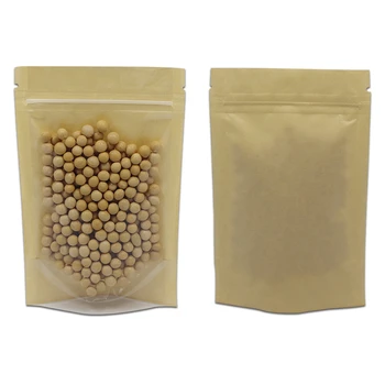 DHL 600pcs/Lot Brown Plastic Stand Up Zipper Resealable Food Storage Pack Bag Kraft Paper Doypack Clear Zip Lock Packaging Pouch
DHL 600pcs/Lot Brown Plastic Stand Up Zipper Resealable Food Storage Pack Bag Kraft Paper Doypack Clear Zip Lock Packaging Pouch