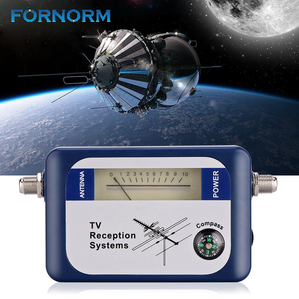 FORNORM DVB-T Locator Digital Signal Finder with Compass Antenna Pointer Intensity Meter Antenna TV Receiver Via Satellite
FORNORM DVB-T Locator Digital Signal Finder with Compass Antenna Pointer Intensity Meter Antenna TV Receiver Via Satellite