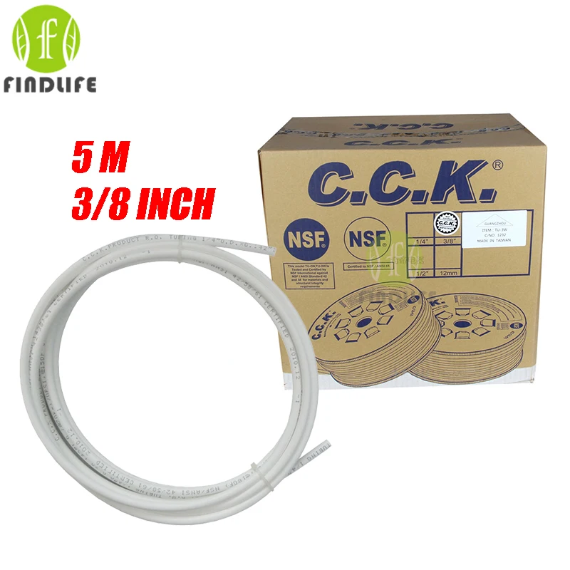 5M Water Filter Parts 3/8"OD CCK water Tube/Pipe Quick Water Purifier RO Reverse Osmosis System nsf
5M Water Filter Parts 3/8"OD CCK water Tube/Pipe Quick Water Purifier RO Reverse Osmosis System nsf