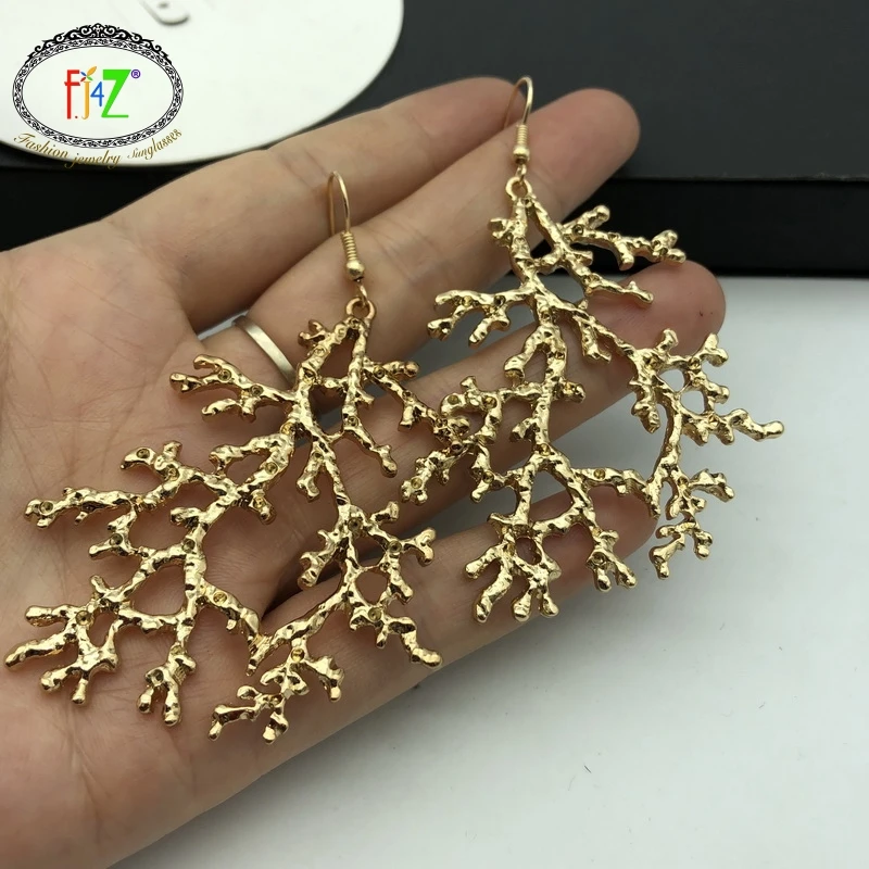 F.J4Z New Women Earrings Fashion Designer Alloy Coral Pendant Earrings Oversize Lady Party Earrings Dropship Jewelry
F.J4Z New Women Earrings Fashion Designer Alloy Coral Pendant Earrings Oversize Lady Party Earrings Dropship Jewelry