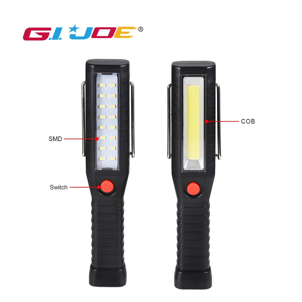 GIJOE hand-held worklight led portable spotlight rechargeable usb built-in battery waterproof magnetic hook cob work light
GIJOE hand-held worklight led portable spotlight rechargeable usb built-in battery waterproof magnetic hook cob work light