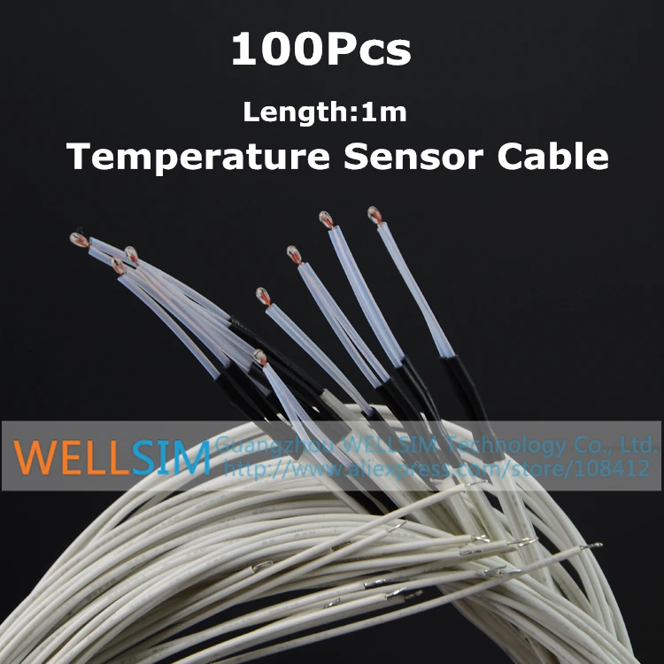 100Pcs Extrusion NTC Single Ended Bose closure Thermal Resistance Temperature sensor 100K 3950B 1M Teflon cable For 3DPrinter
100Pcs Extrusion NTC Single Ended Bose closure Thermal Resistance Temperature sensor 100K 3950B 1M Teflon cable For 3DPrinter