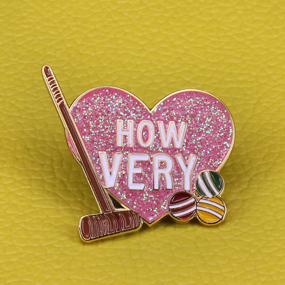 Heathers how very enamel pin pink heart shape glitter brooch sisters playing golf badge sports jewelry friends gift women girls
Heathers how very enamel pin pink heart shape glitter brooch sisters playing golf badge sports jewelry friends gift women girls