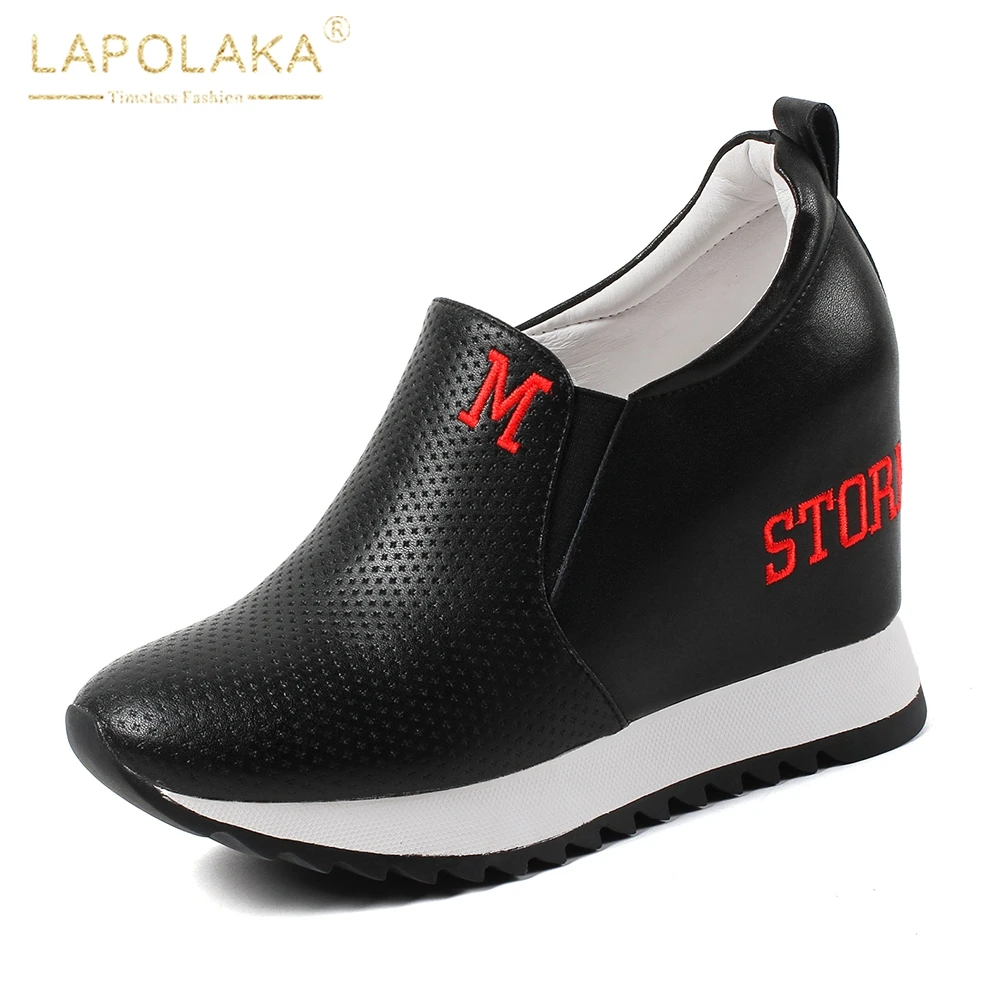 LAPOLAKA Brand new Genuine Leather wholesale Black White Hot Sale high Heels Dropship Platform Shoes Woman Vulcanize Female
LAPOLAKA Brand new Genuine Leather wholesale Black White Hot Sale high Heels Dropship Platform Shoes Woman Vulcanize Female