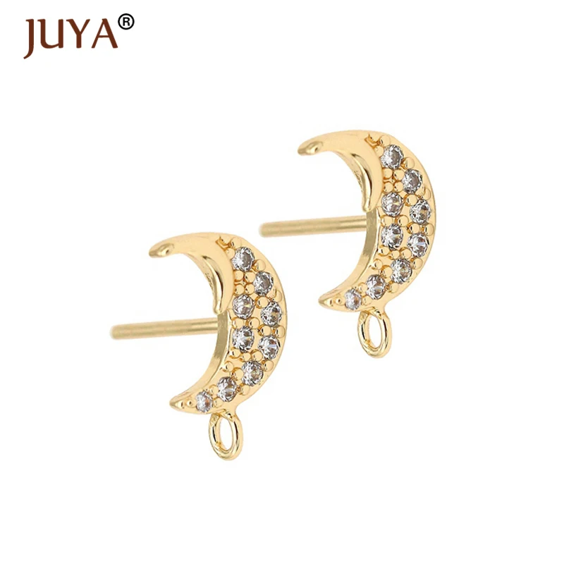 1 Pair Gold Moon Shape Stud Earring Hooks Accessories For Jewelry Making diy Drop Earrings Fittings Components
1 Pair Gold Moon Shape Stud Earring Hooks Accessories For Jewelry Making diy Drop Earrings Fittings Components