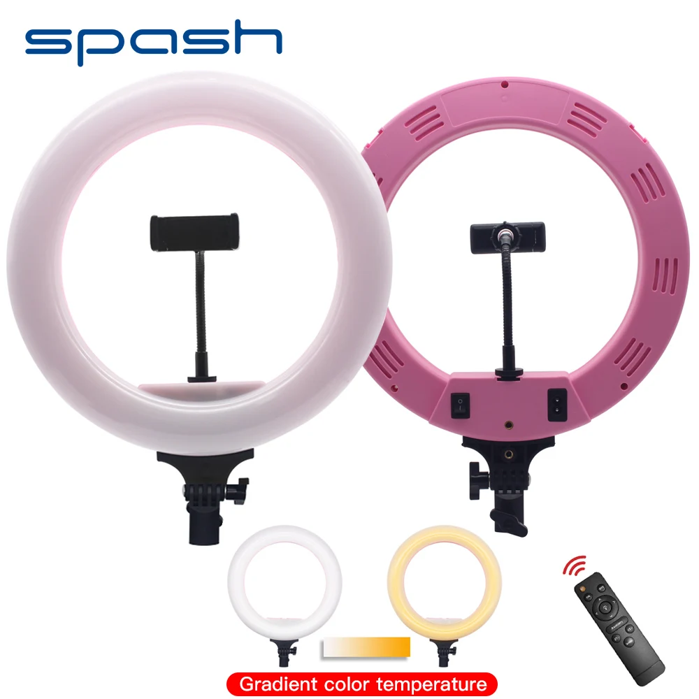 spash 12.6" Remote Control LED Ring Light Dimmable 3200K-5600K 40W Annular Lamp Video Light Circular Lamp for Youtube Shoot
spash 12.6" Remote Control LED Ring Light Dimmable 3200K-5600K 40W Annular Lamp Video Light Circular Lamp for Youtube Shoot