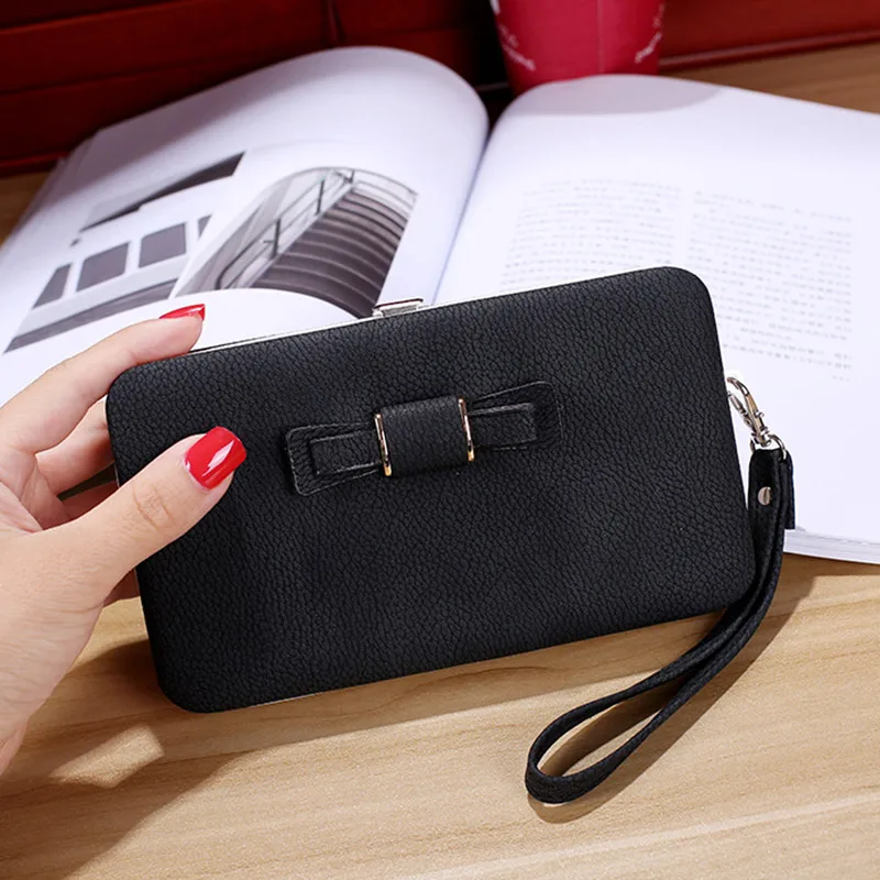 Women PU Leather Bowknot Wallet Long Card Holder Purse Phone Box Handbag Bag -OPK
Women PU Leather Bowknot Wallet Long Card Holder Purse Phone Box Handbag Bag -OPK