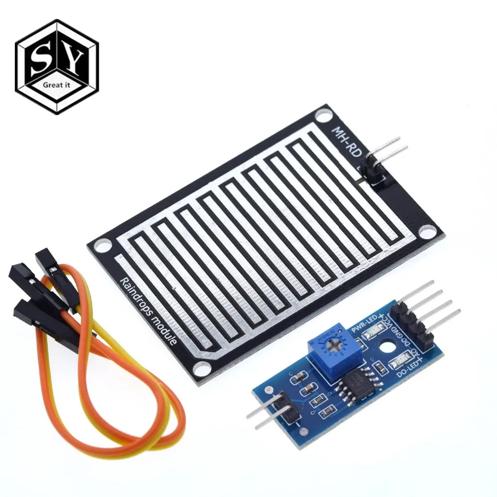 1PCS Great IT Raindrops module/rain sensor module/sensor module widespread rain weather module
1PCS Great IT Raindrops module/rain sensor module/sensor module widespread rain weather module