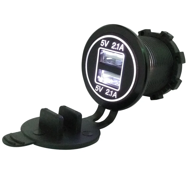 usb connector 12V to 5V usb charger double usb port 2.1A waterproof for motorcycle
usb connector 12V to 5V usb charger double usb port 2.1A waterproof for motorcycle