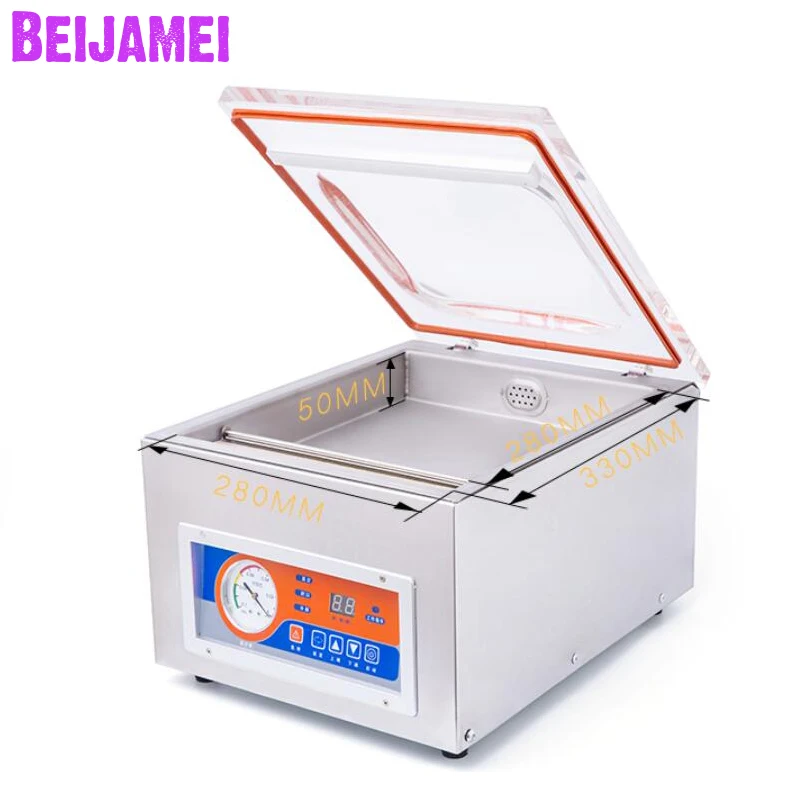 BEIJAMEI Desktop Automatic Vacuum Food Sealer Packer Commercial Vacuum Sealing Packing Machine For Food Preservation Dry Wet
BEIJAMEI Desktop Automatic Vacuum Food Sealer Packer Commercial Vacuum Sealing Packing Machine For Food Preservation Dry Wet