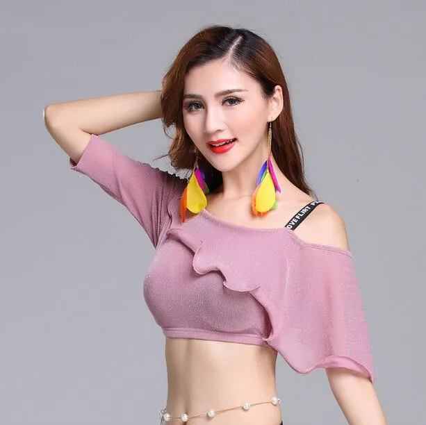 New arrival belly dance top for woman belly dance wear 4colors M, L 1014 
New arrival belly dance top for woman belly dance wear 4colors M, L 1014