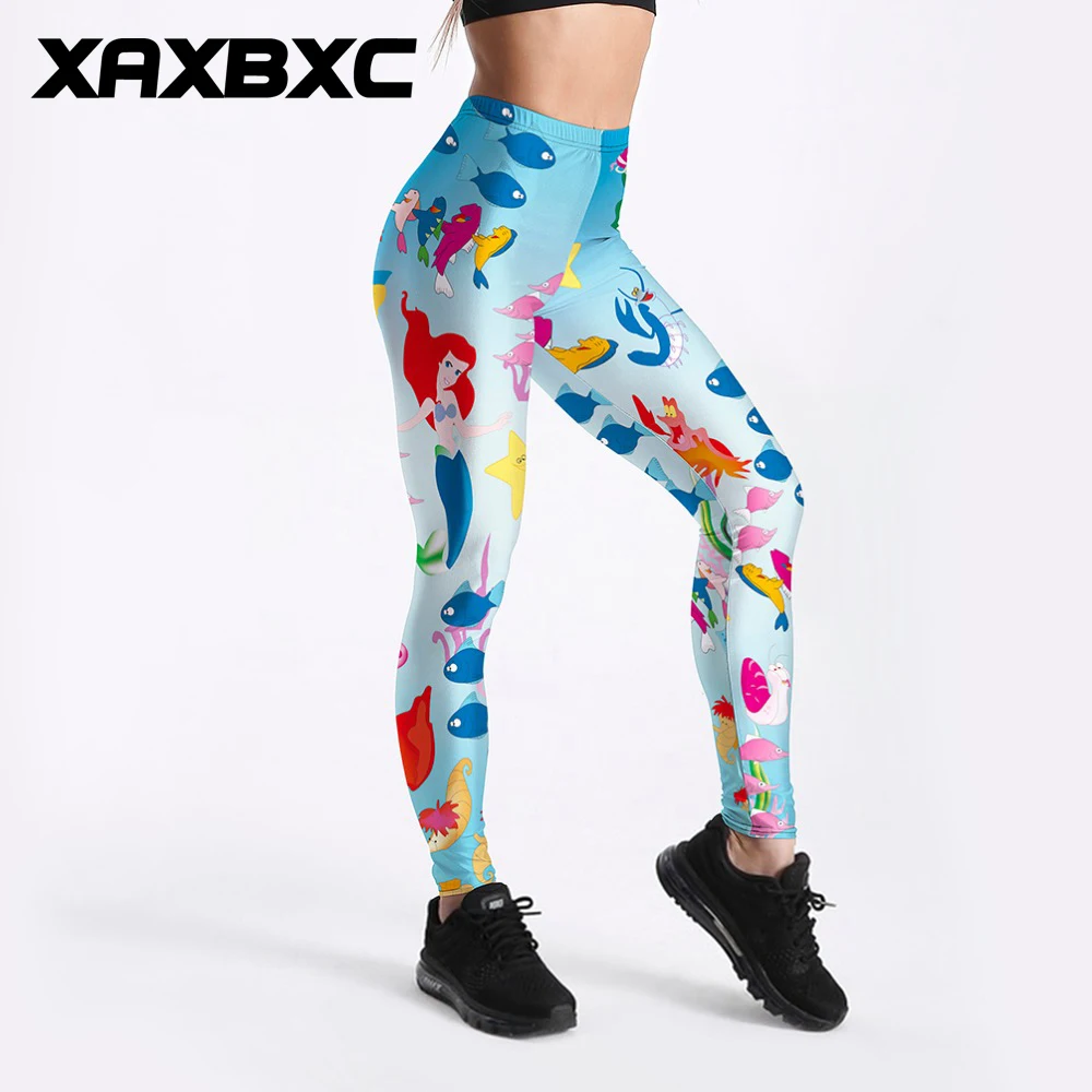 XAXBXC 3290 Sexy Girl Pencil Pant Under The Sea Little Mermaid Ariel Print Elastic Slim Fitness Workout Women Leggings Plus Size
XAXBXC 3290 Sexy Girl Pencil Pant Under The Sea Little Mermaid Ariel Print Elastic Slim Fitness Workout Women Leggings Plus Size