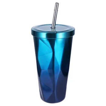 1PC Hot Cold Irregular Diamond Double Wall Tumbler with Straw Coffee Mugs Beverage Tea with Lid for Home Restaurant Cafe
1PC Hot Cold Irregular Diamond Double Wall Tumbler with Straw Coffee Mugs Beverage Tea with Lid for Home Restaurant Cafe