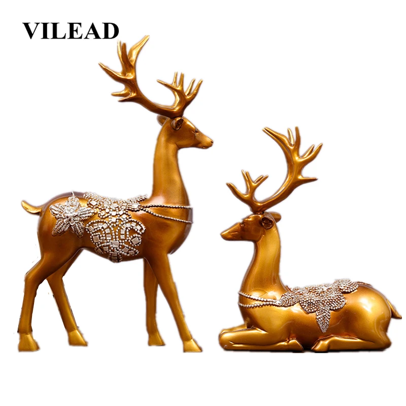 VILEAD 2pc/Set 12.2'' Resin Deer Statue Creative Modern Elk Figurine Sculpture Home Decoration Accessories Store Office Entrance
VILEAD 2pc/Set 12.2'' Resin Deer Statue Creative Modern Elk Figurine Sculpture Home Decoration Accessories Store Office Entrance