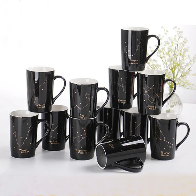 Creative Cup 12 Zodiac Cerami Chandle Mug Simple Constellation Pattern Couple Cup with Cover Spoon Home Office Coffee Milk Cup
Creative Cup 12 Zodiac Cerami Chandle Mug Simple Constellation Pattern Couple Cup with Cover Spoon Home Office Coffee Milk Cup