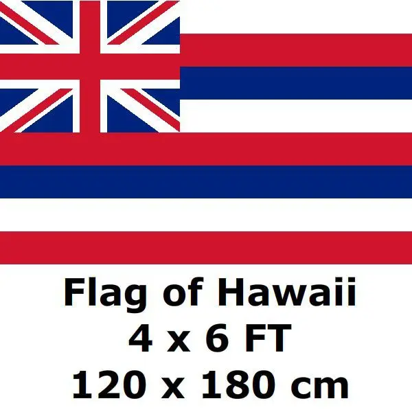 

Hawaii Flag 4` x 6` FEET 100D Polyester Large Big Hawaiian Flags And Banners National Flag Country Banner