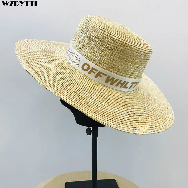 2019 New Top Natural Wheat Straw Hat Letter Ribbon White Band Women Summer Hat Floppy Beach Hat Wide Brim Kentucky Derby Sun Hat
2019 New Top Natural Wheat Straw Hat Letter Ribbon White Band Women Summer Hat Floppy Beach Hat Wide Brim Kentucky Derby Sun Hat