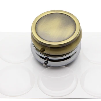 2000X Pill Box Container-Round Travel Bronze Pill Box with 42MM Epoxy Sticker #PY03C
2000X Pill Box Container-Round Travel Bronze Pill Box with 42MM Epoxy Sticker #PY03C