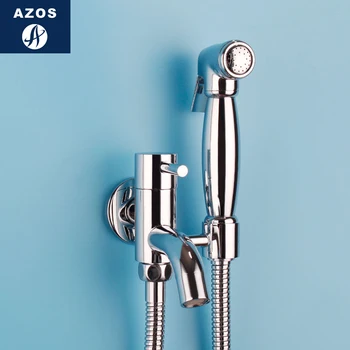 Azos Bidet Faucet Pressurized Sprinkler Head Brass Chrome Cold Water Two Function Mop Pond Pet Bath Shower Room Round PJPQ003B
Azos Bidet Faucet Pressurized Sprinkler Head Brass Chrome Cold Water Two Function Mop Pond Pet Bath Shower Room Round PJPQ003B