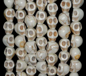 10x8mm Turquoise Gemstone Milky White Carved Skull Head Loose Beads 16 inch Full Strand (90186241-824)
10x8mm Turquoise Gemstone Milky White Carved Skull Head Loose Beads 16 inch Full Strand (90186241-824)