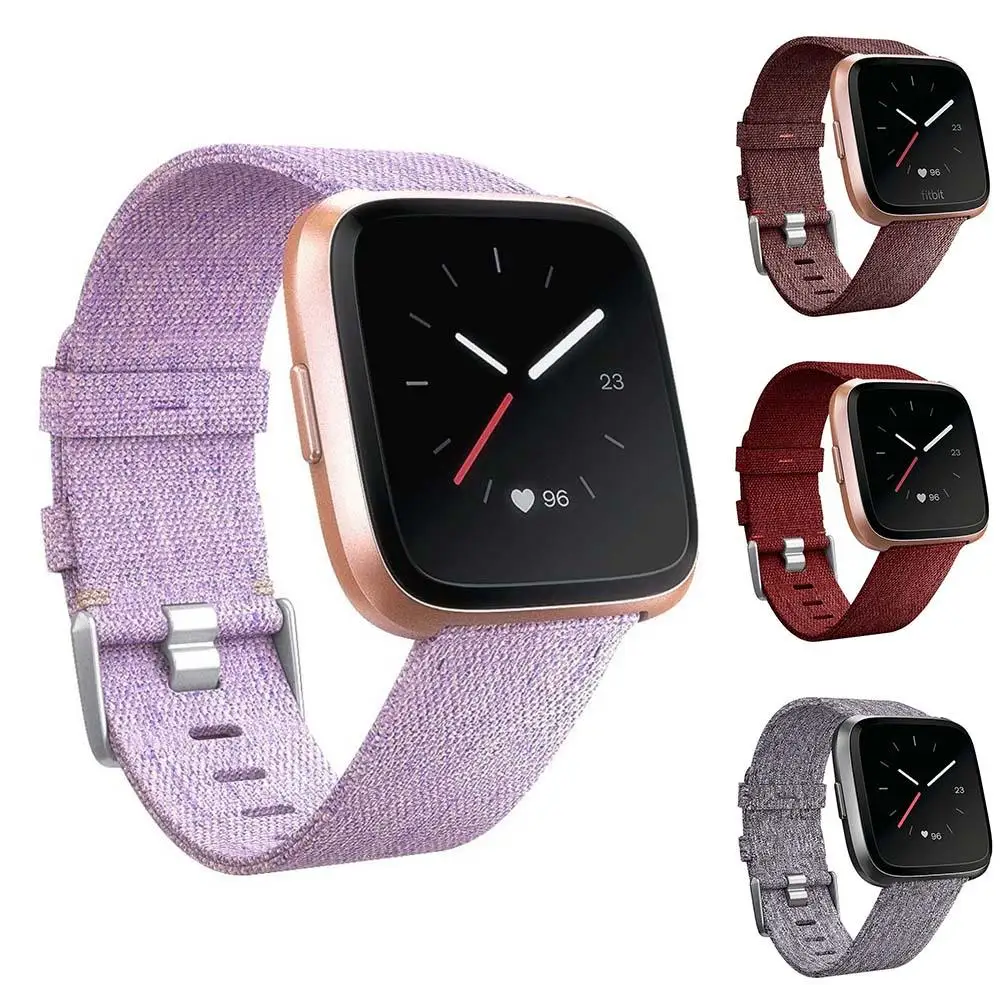 Canvas Replacement Buckle Smart Watch Band Wrist Strap Part for Fitbit Versa
Canvas Replacement Buckle Smart Watch Band Wrist Strap Part for Fitbit Versa