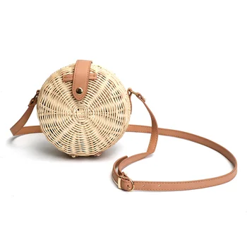 Round Rattan Straw Bag Summer Shoulder Beach Bags Handbag Circle Messenger Handmade Woven Crossbody
Round Rattan Straw Bag Summer Shoulder Beach Bags Handbag Circle Messenger Handmade Woven Crossbody