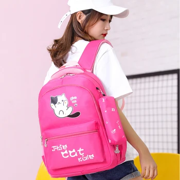 Japanese Students Korean Campus Girls Casual Backpacks Cute Cartoon Cat Soft Back Pack Fashion Large Capacity Travelling Bags
Japanese Students Korean Campus Girls Casual Backpacks Cute Cartoon Cat Soft Back Pack Fashion Large Capacity Travelling Bags