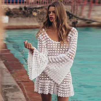 Beach Bathing Outings Bikini Cover Up Dress Beachwear For Women Kaftan Lace Veil Animal Acrylic FMZXG Suit Robe De Plage
Beach Bathing Outings Bikini Cover Up Dress Beachwear For Women Kaftan Lace Veil Animal Acrylic FMZXG Suit Robe De Plage