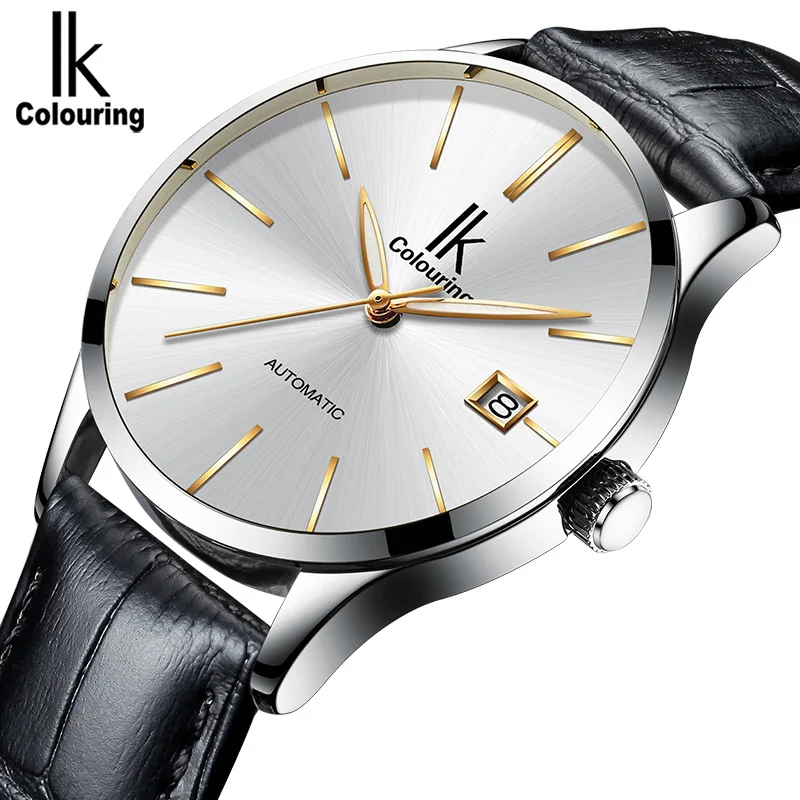 IK COLOURING Calendar Display Business Men Self-Wind Watch Simple Nail Scale Fashion Mechanical Wristwatch
IK COLOURING Calendar Display Business Men Self-Wind Watch Simple Nail Scale Fashion Mechanical Wristwatch