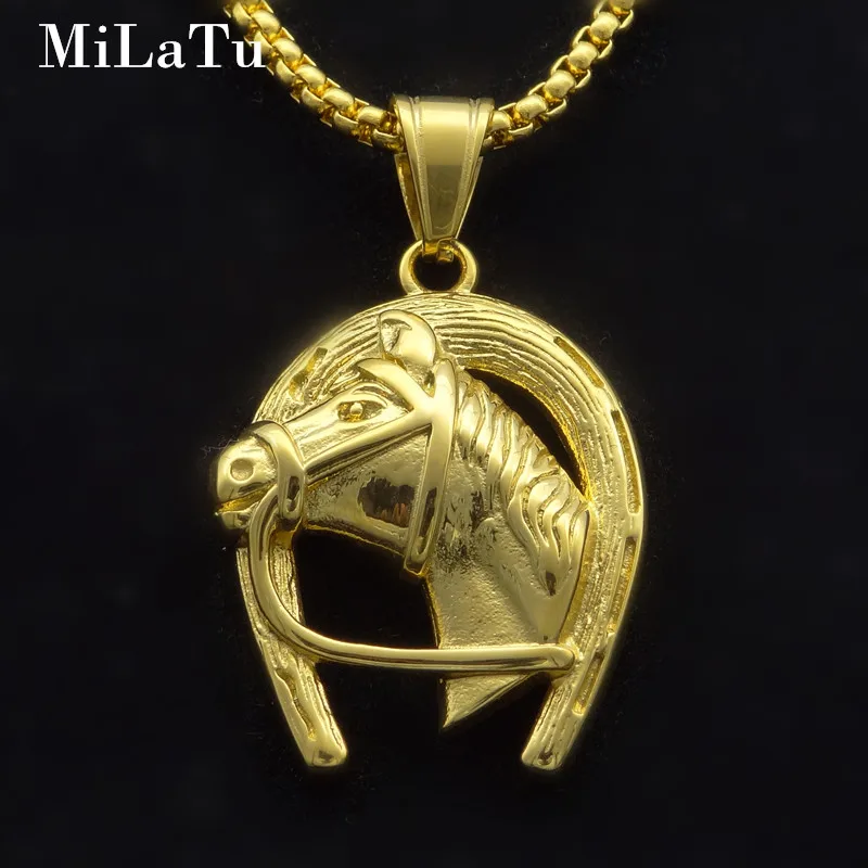 Horse Head Pendants Necklaces Stainless Steel Equestrianism Jockey Club Necklace Fans Derby Stallion Gift NE669G
Horse Head Pendants Necklaces Stainless Steel Equestrianism Jockey Club Necklace Fans Derby Stallion Gift NE669G