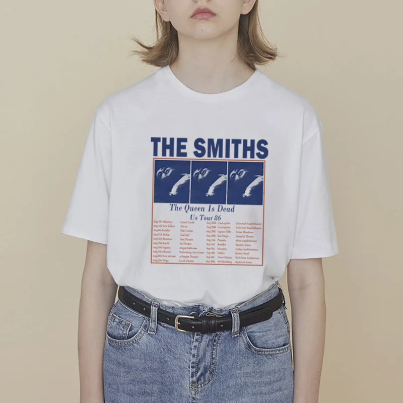 THE SMITHS Print New Summer Women Fashion T-Shirt Short sleeve Loose casual personality Harajuku Tumblr Top Tees Femme Plus Size
THE SMITHS Print New Summer Women Fashion T-Shirt Short sleeve Loose casual personality Harajuku Tumblr Top Tees Femme Plus Size